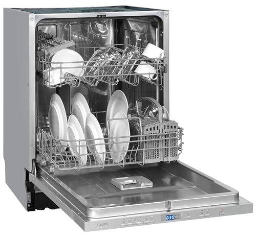 Exquisit® Lavavajillas 60Cm, Clase E, Interior Inox, 13 Servicios, 6 Programas de Lavado, Inicio Diferido, Cesto Regulable, Consumo 94 kWh/100ciclos, Medidas 81,5x59,8x55 Cm.