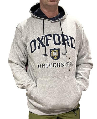 Oxford University Official Hoody - Grey (US, Alpha, Medium, Regular, Regular)