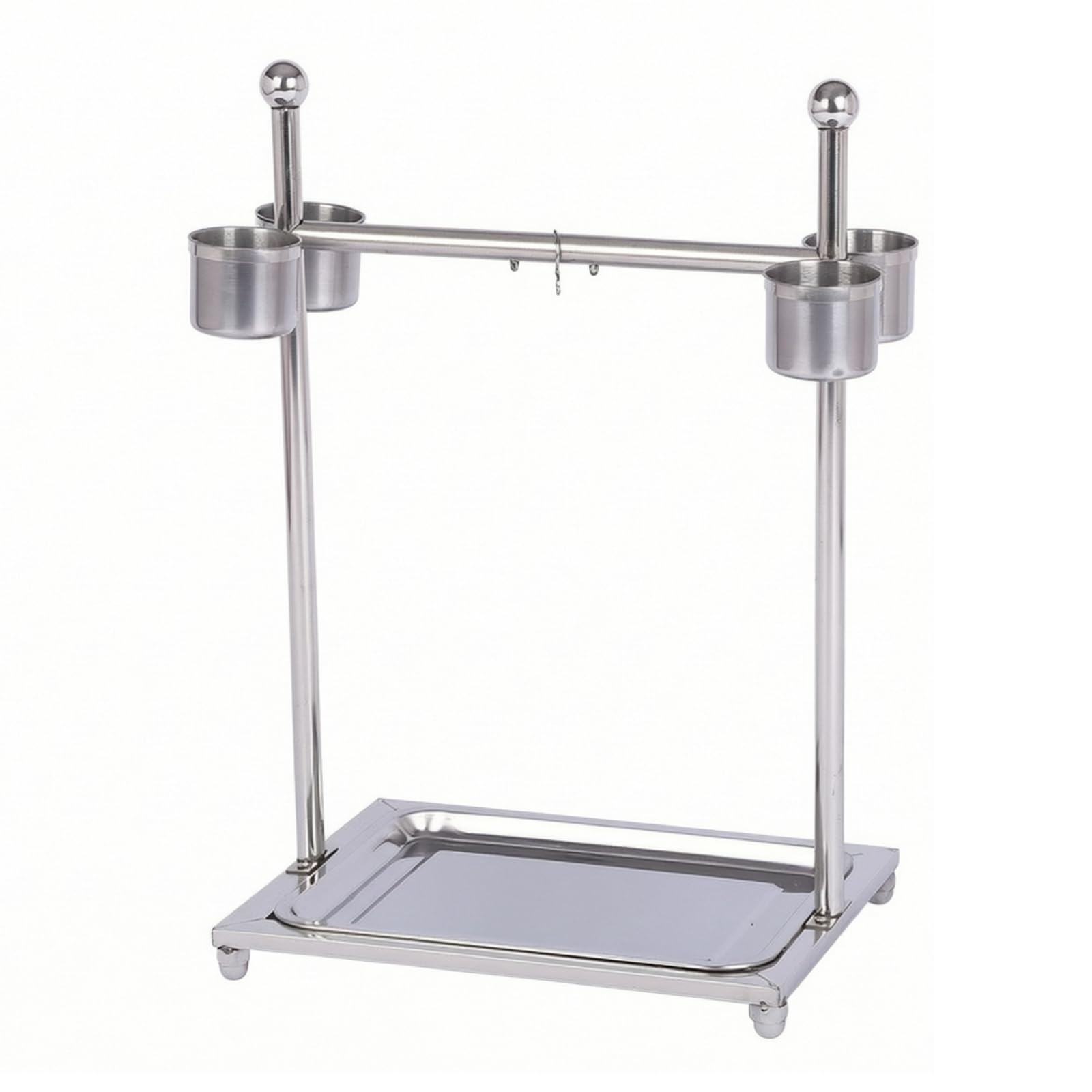 predolo Percha Acero Inoxidable Resisn para Pájaros Domésticos, Grande 49 38 70