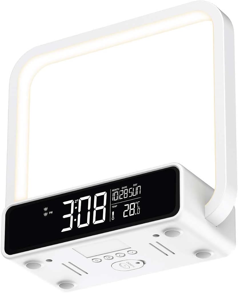 Bottom view of the Sheffield Home Hudson LED Desk Lamp showing control buttons