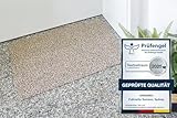 andiamo Fußmatte Samson Türmatte Sauberlaufmatte für Innen- und überdachter Außenbereich waschbar mit rutschfester Unterseite 40 x 60 cm beige