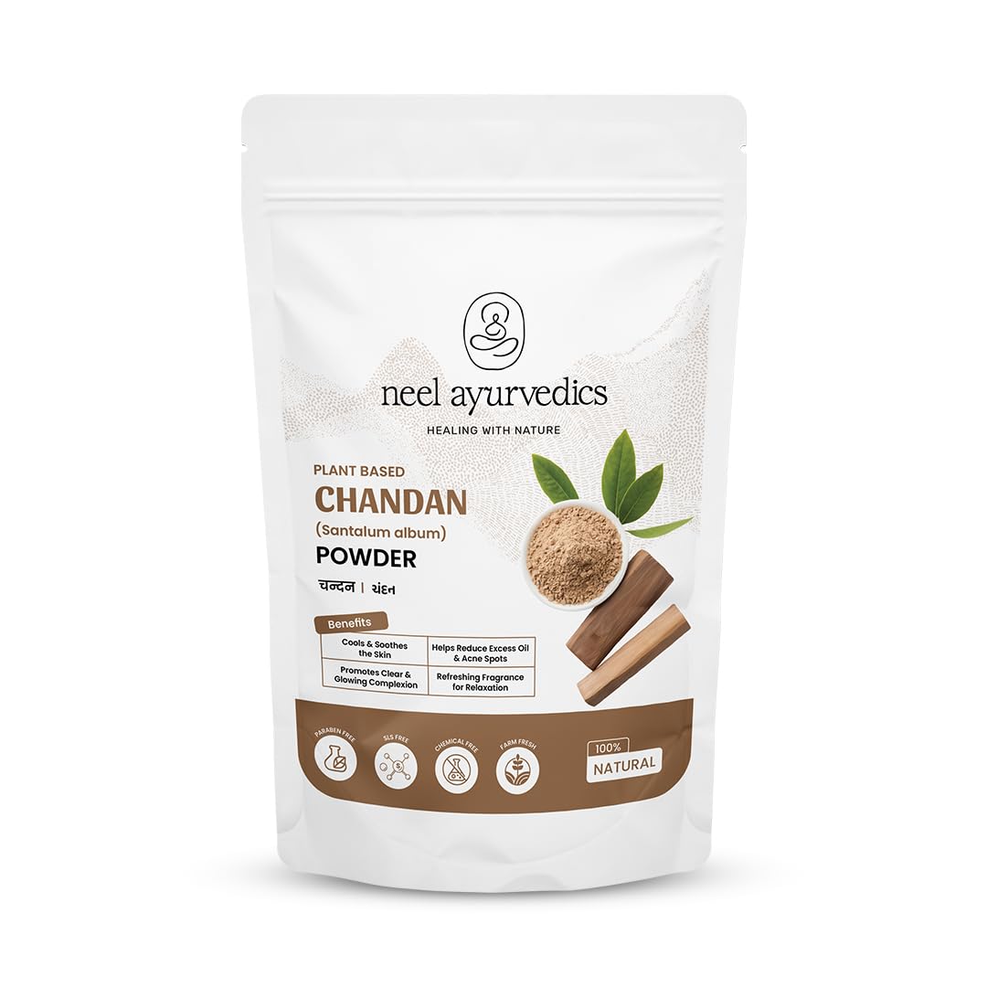 Chandan-Pulver, Sandelholzpulver, Santalum-Album-Pulver, 300 g