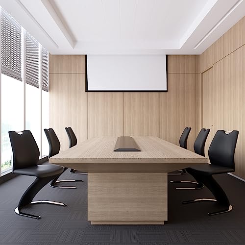 Hipihom Mermaid Dining Chairs Set Of 2,Modern Kitchen Dining Room Chairs Armless Upholstered Side Chairs In Pu Leather Cushion Seat And Sturdy Metal Legs,Black Set Of 2 Black Chairs #TOP5