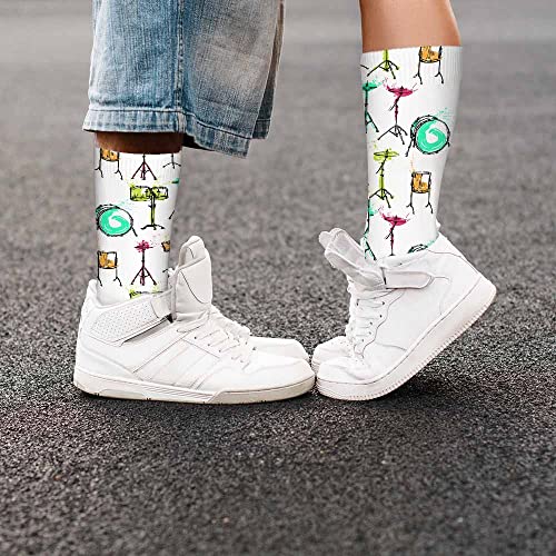 Image of Pehede Socks Mens Fun Dress Socks for Women Funny Novelty Crazy Design Socks