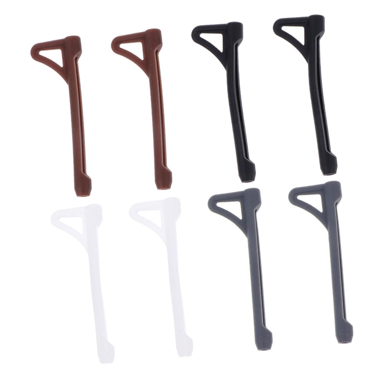 Holibanna 8Pairs Non Slip Glasses Ear Grips Slide Eyeglasses Retainers for Running Riding and Outdoor Activities