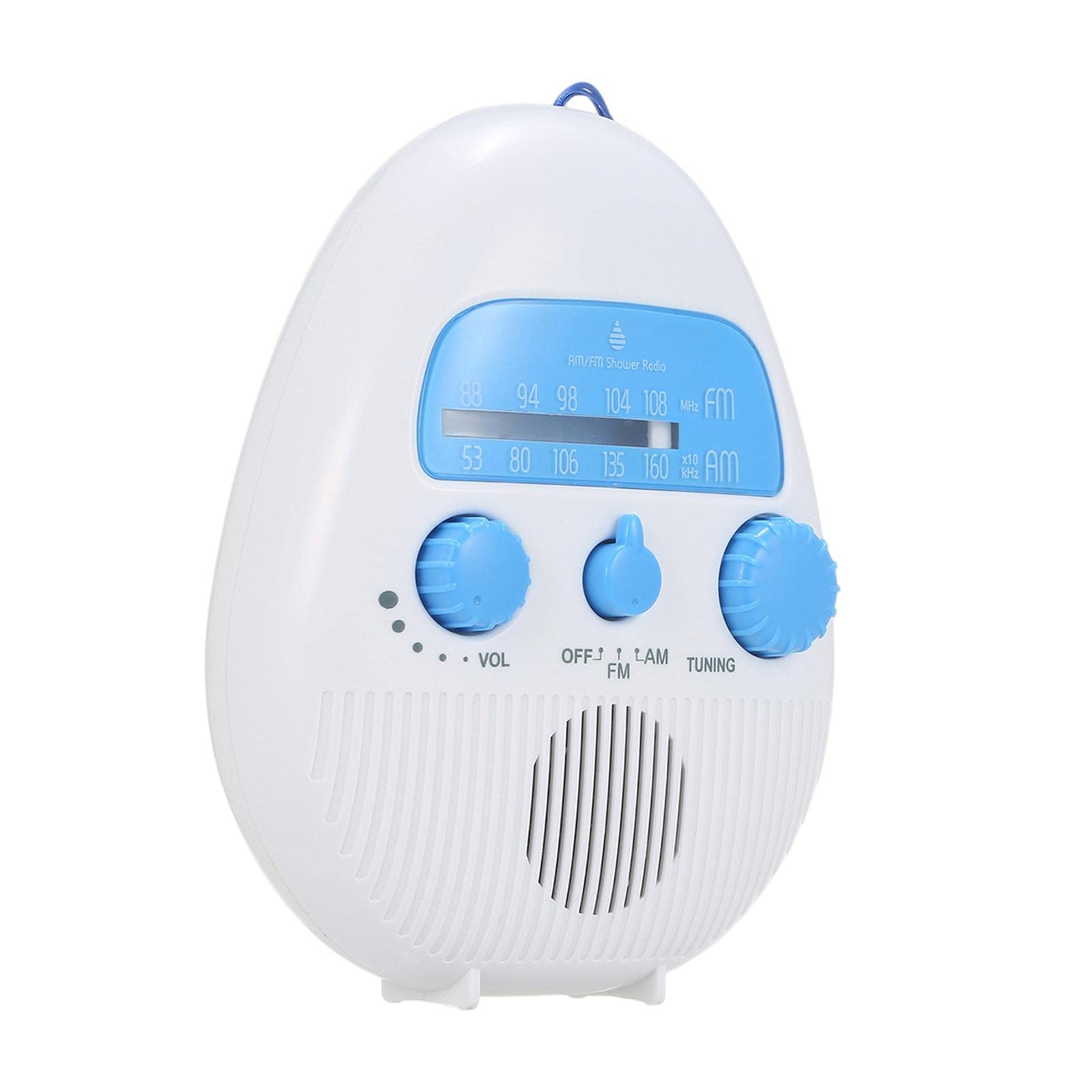 Portable Shower Radio FM AM Electronic Button Hanging for Bathroom Home| Portable Audio & Headphones | Portable Stereos Boomboxes||-image-5