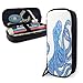 Produktbild Blue Octopus Leather Pencil Case mit Stifthalter, Briefpapier mit großer Kapazität, Kosmetiktasche, Bluetooth-Headset