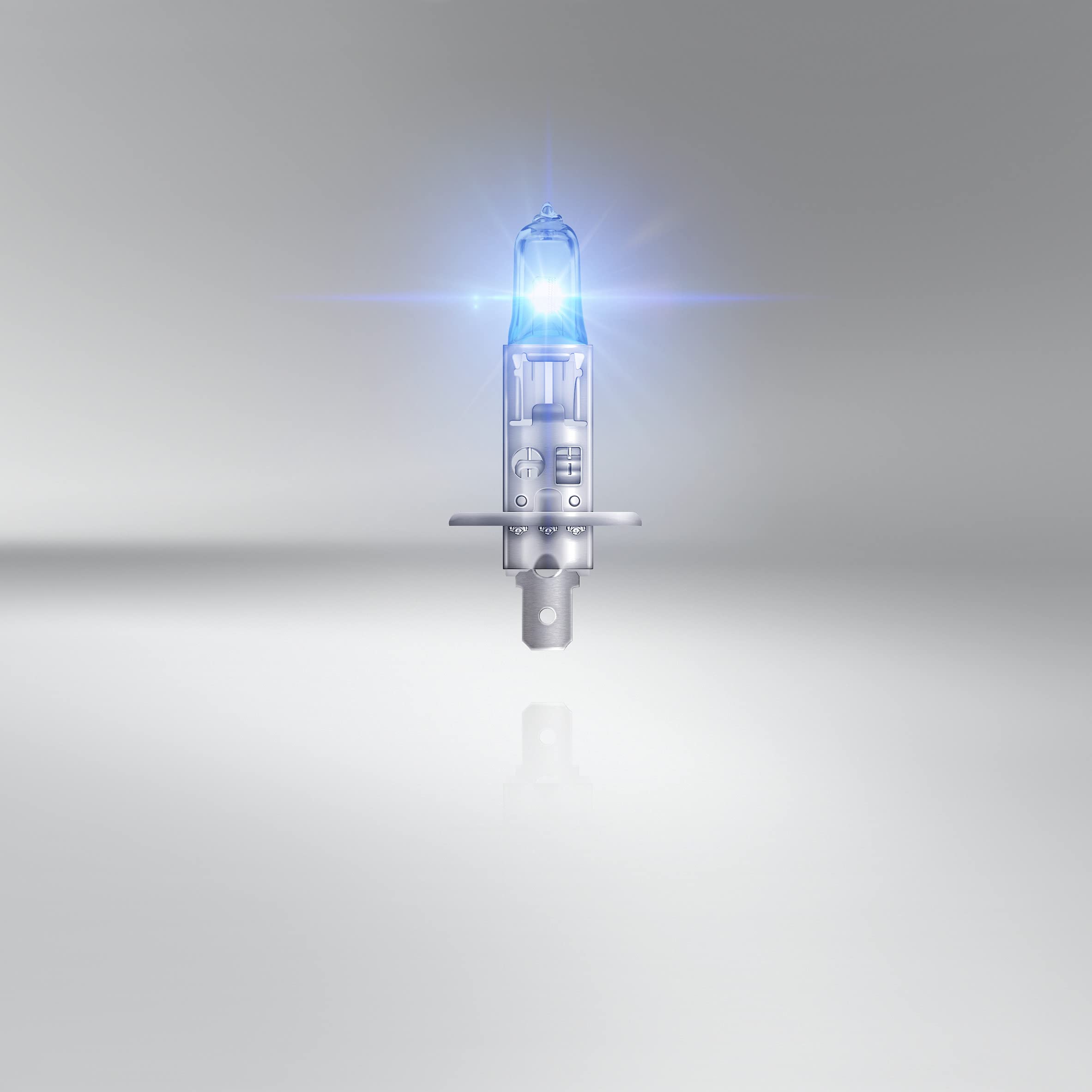 OSRAM COOL BLUE INTENSE H1, 100% più luminosa, fino a 5000K, lampada alogena, look LED, astuccio (1 lampada)