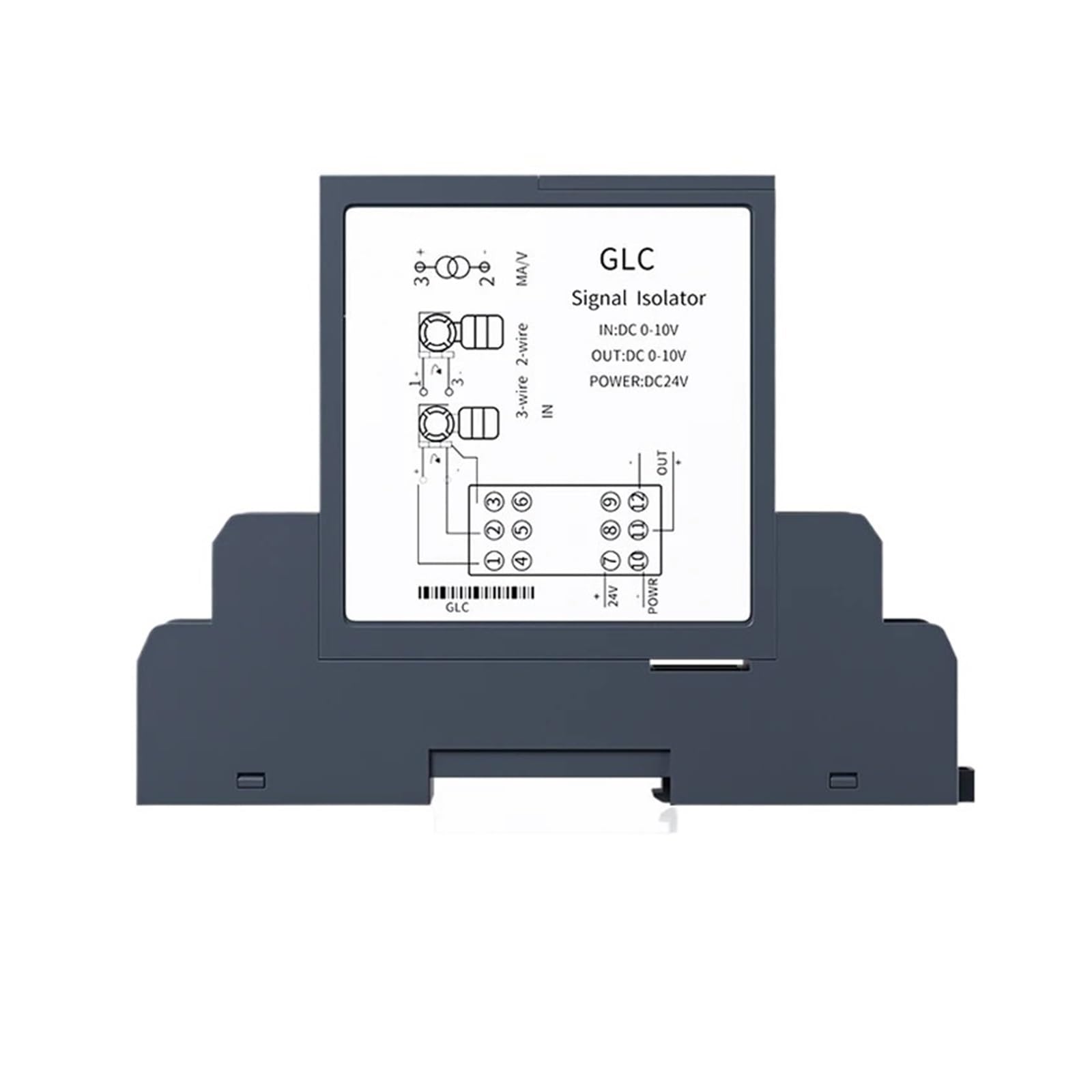 PVTLCYBI Signal Isolator 4-20mA 0-10V 0-5V 1-5V Analog SIgnal Isolator 1 In 1 Out 1 In 2 Out DC Current Voltage Signal Converter DC24V(1 In 2 Out,Input 0-10mA)