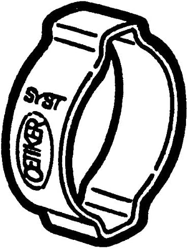 101000221517 0.59 in. Clamp 2-Ear - Pack of 100