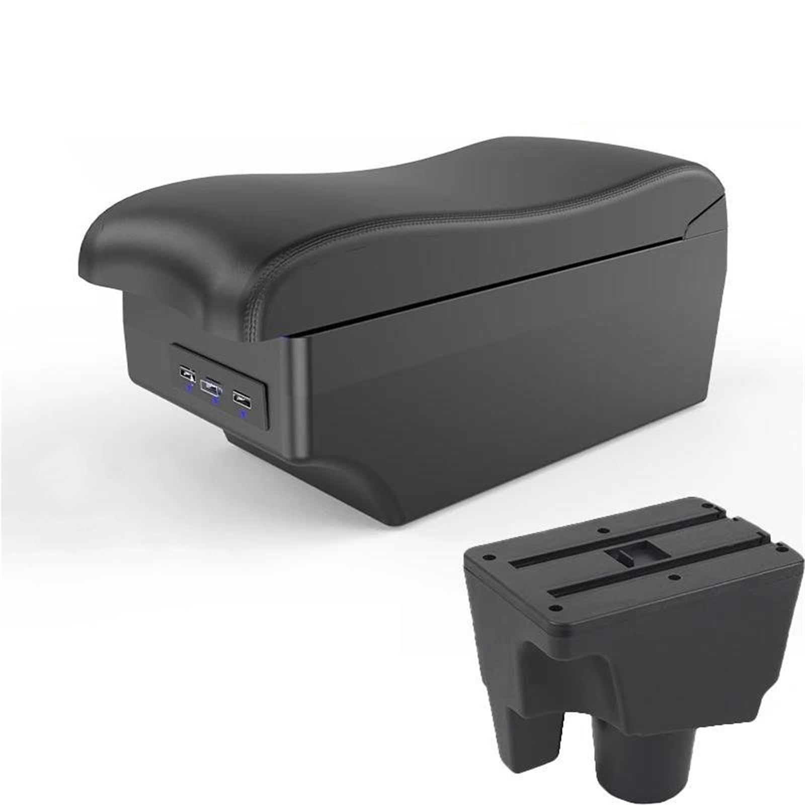 Dtsgcx A Black Line For Prius C For Aqua Car Armrest Storage Box Dedicated Retrofit Interior Styling Accessories(A Black Line)