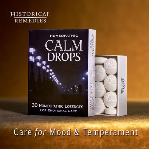 Calm Drops Homeopathic Lozenges (1 Pack)| Natural Care for Emotional Stress Relief, Vegan & Gluten-Free Organic Vanilla Flavor Drops to Promote Relaxation and a Sense of Calm - Image 3