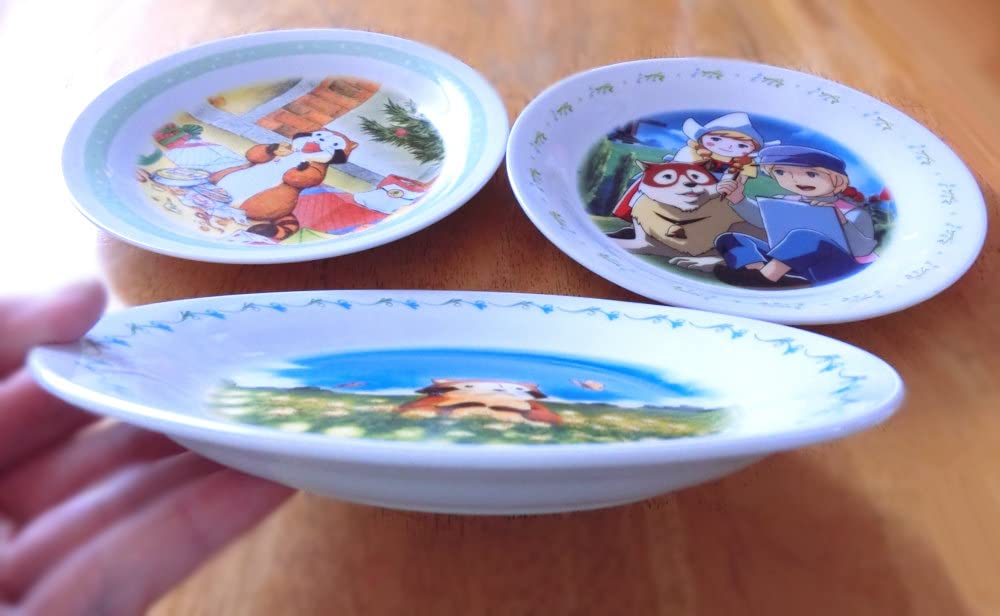 Amazon.co.jp: Nostalgic Anime Tableware, Picture Plate, Ceramic