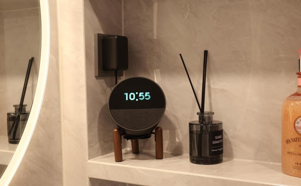 Miniatura 8 de Soporte de montaje de escritorio compatible con Echo Spot (versión 2024) y Echo Pop y otros altavoces adecuados, Homepod mini