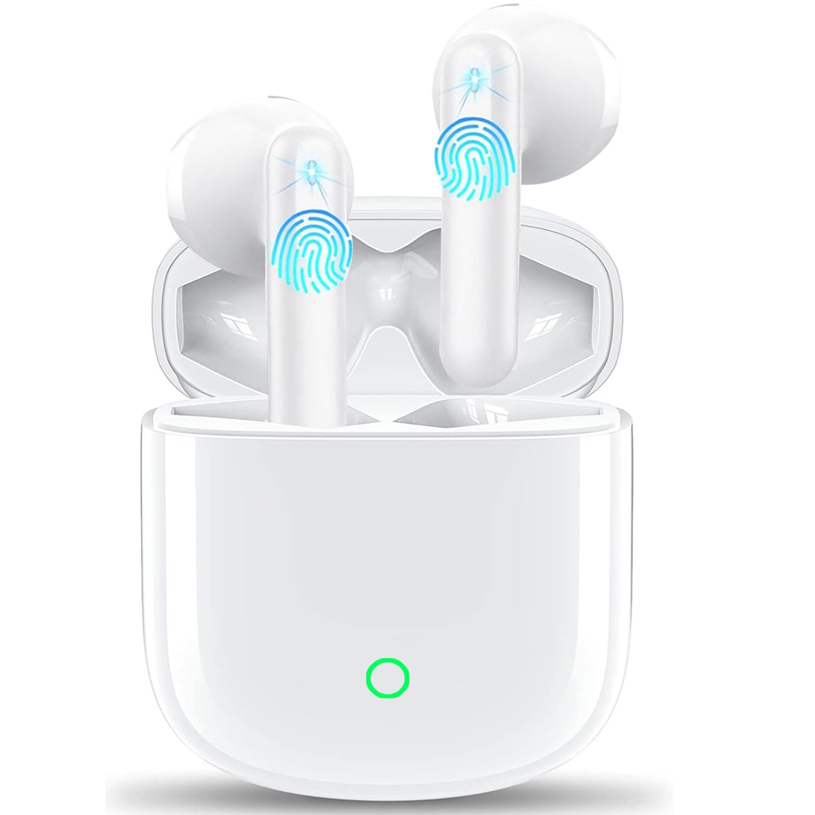 Wireless Earbuds, Bluetooth 5.4 HiFi Stereo,Wireless Earphones with 4 ENC Noise Cancelling Mics,58H Playtime Bluetooth Earbuds,Touch Control Ear Buds,IP7 Waterproof Wireless Headphones for Android/iOS