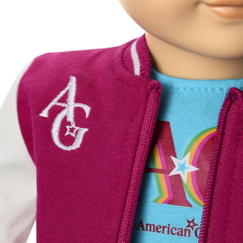 Image of American Girl, Truly Me 18-inch Doll #104 with Dark-Blue Eyes, Straight Caramel Hair, Light Skin, for Ages 6+