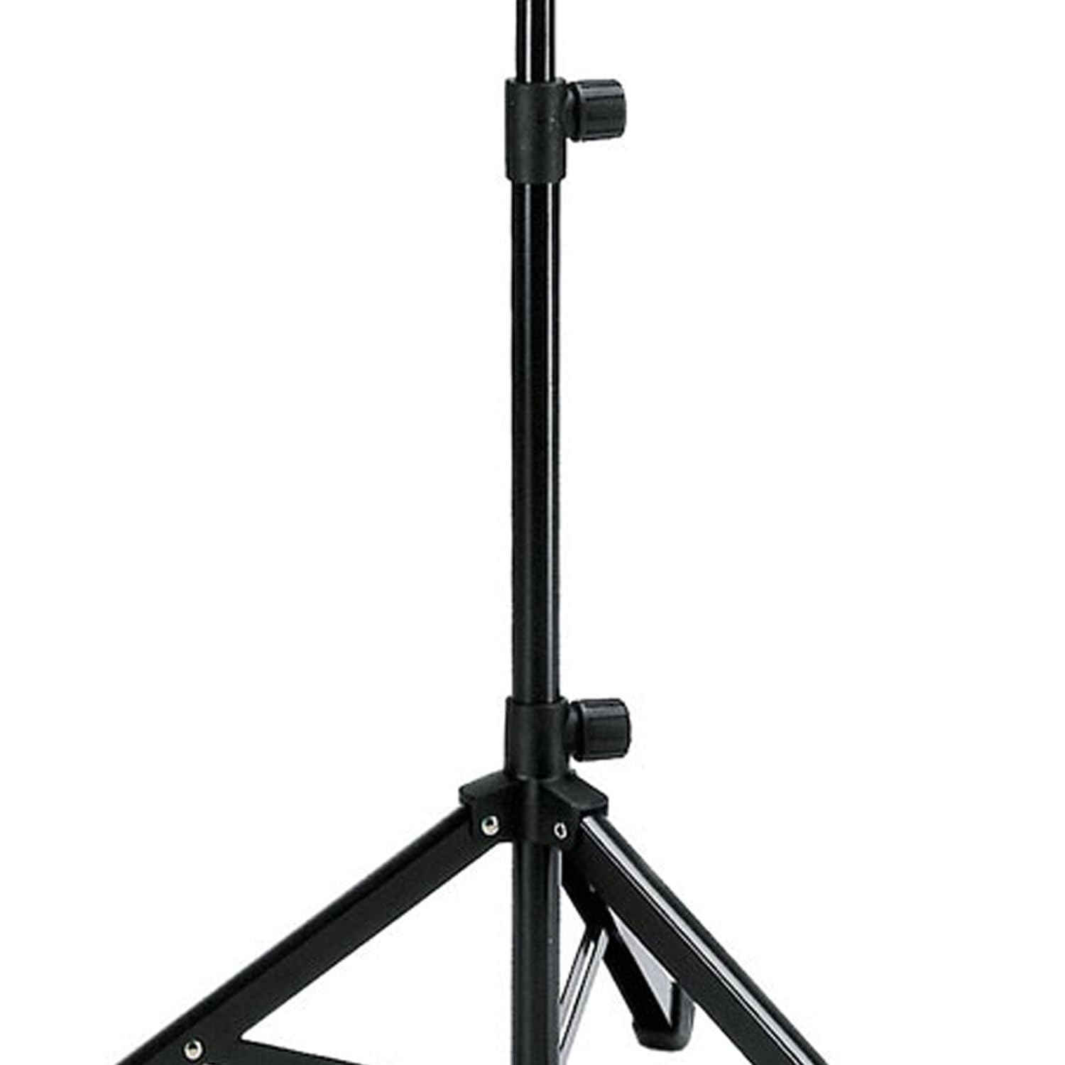 K-M 10810 Notenpult aus Stahl Schwarz mit 4 keepdrum Notenklammern