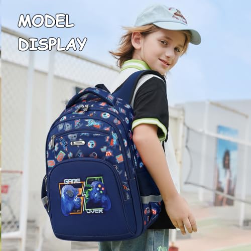 Image of Cusangel Kids school Backpack with lunch bag for Girls,Elementary 6-10years Bookbag nylon large capacity backpack,Daypack