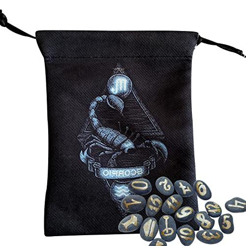 5 Pcs Saco de cartão Oracle | Saco de armazenamento de jóias com cordão - Bolsa porta-cartões de tar