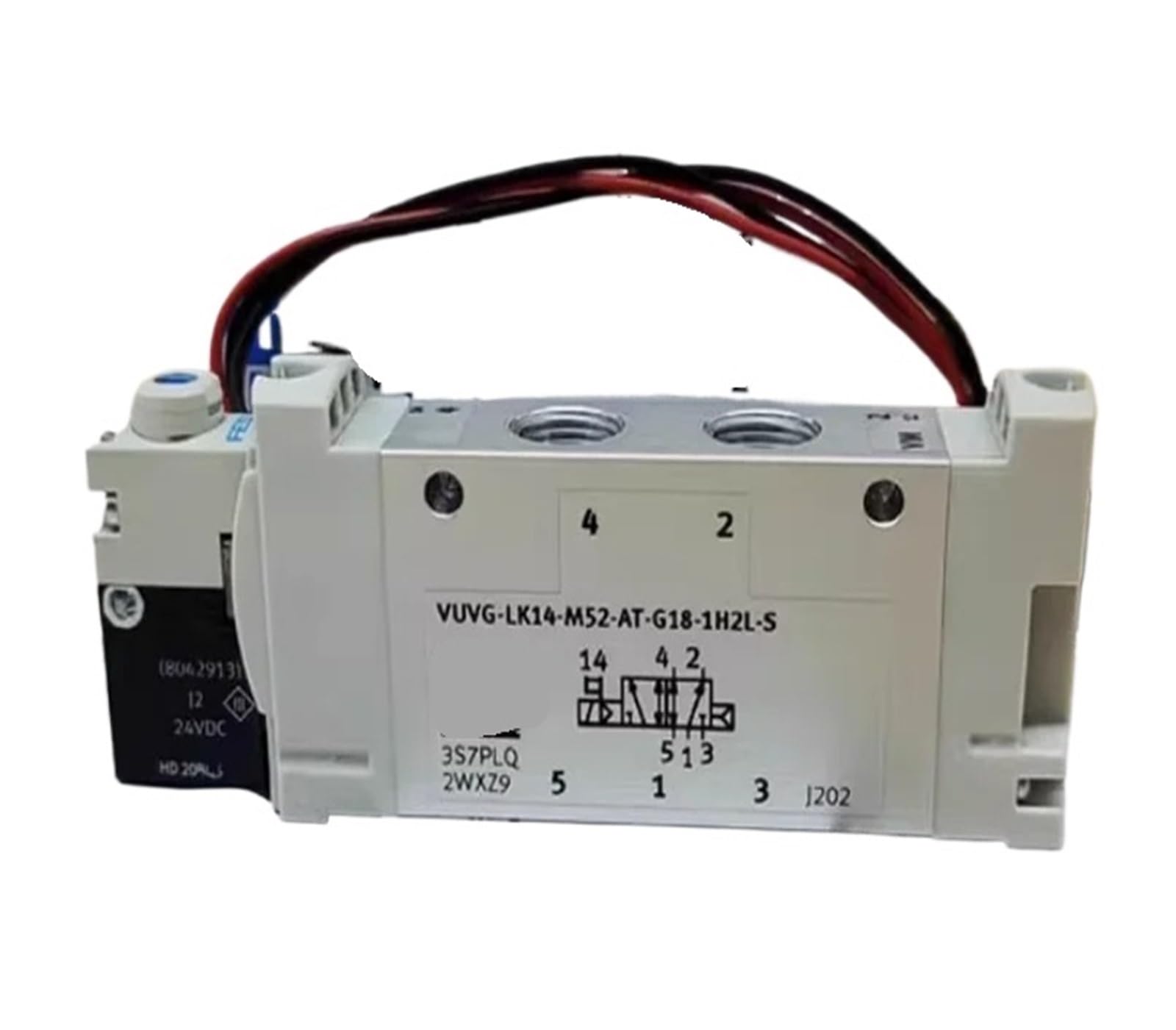 Électrovanne VUVG-LK10-M52-AT-M5-1H2L-S avec distributeur 5/2 pour système pneumatique