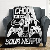 Your Weapon Gamer Gaming Throw Blanket Soft Warm Bed Blanket for Game Lovers