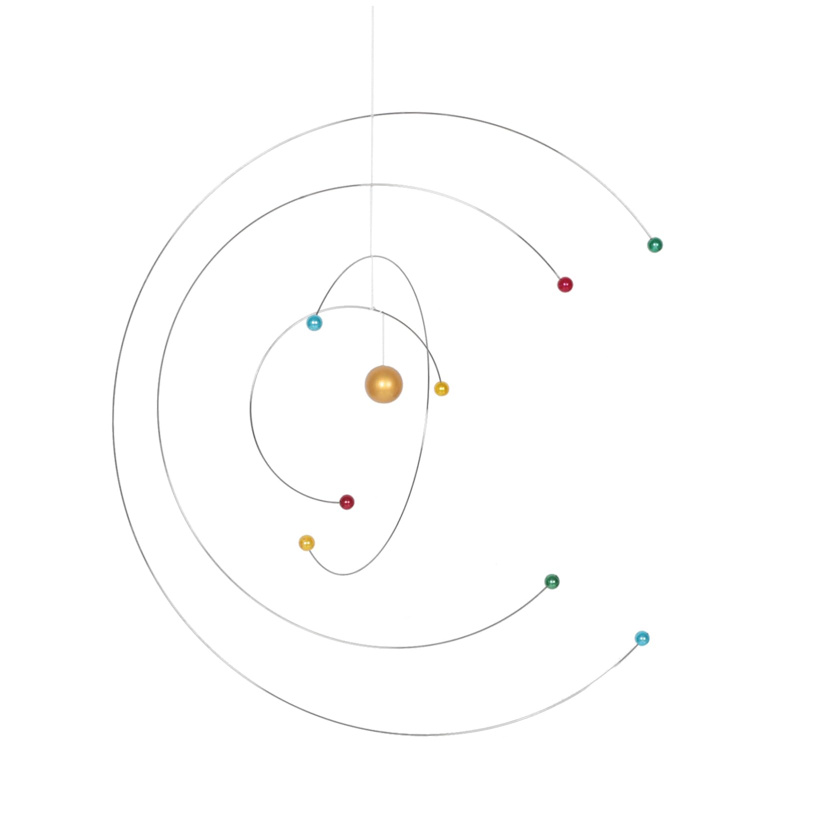 Cabilock Balanced Dynamic Pendant Modern Wind Chime Science Mobile for Classroom Decor