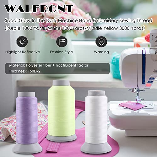 Hilo de coser luminoso para bordado, 1000 yardas miniatura 4