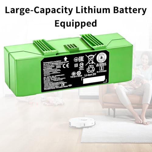 Image of 5600mAh for roomba Battery ABL-F Replacement for irobot roomba i8 i8+ i7 i7+ J7 J7+ i3 i3+ i4 i5 i6 e5 e6 Series 3150 3158 3550 3556 3558 e5 e5150 e5152 e5154 e5158 e6 6198 e6198
