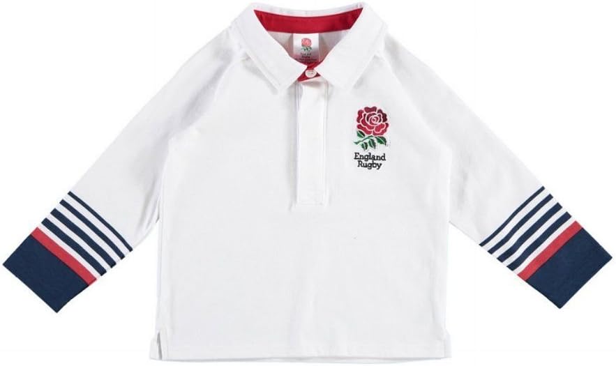 Official England RFU Rugby Baby Long Sleeved Rugby Shirt (3-6 months)
