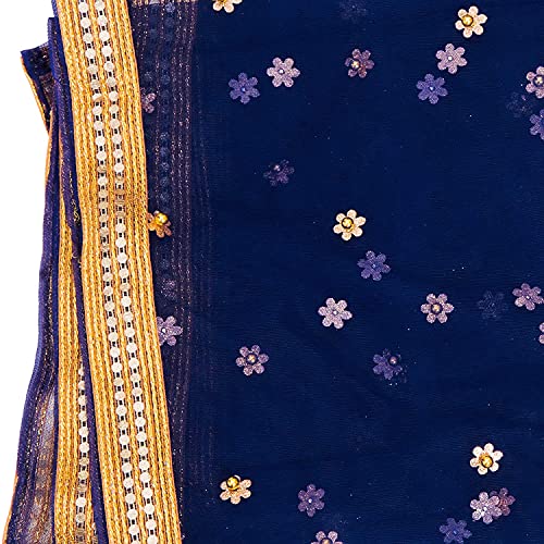 Dupatta Chunni Ladies Women's Self Design Net Dupatta4