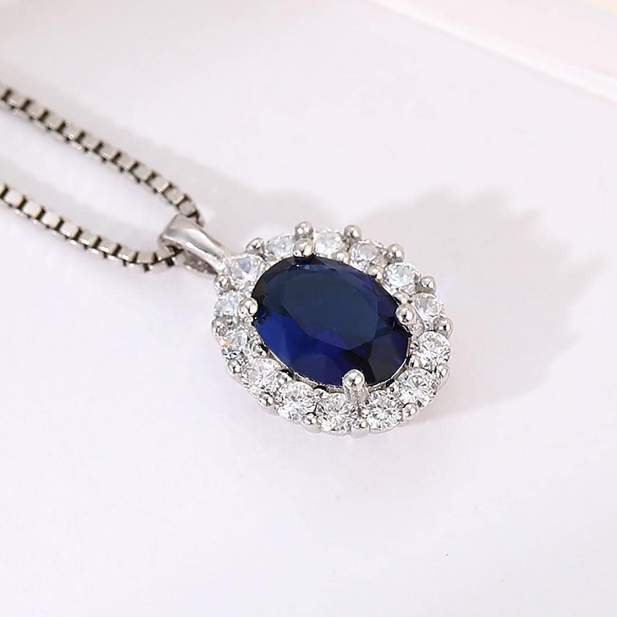 925 Sterling Silver CZ Bezel Cup Tray Pendant for Setting fit 6x8mm Oval Cabochon Pendant Base Blank for DIY Jewelry Making