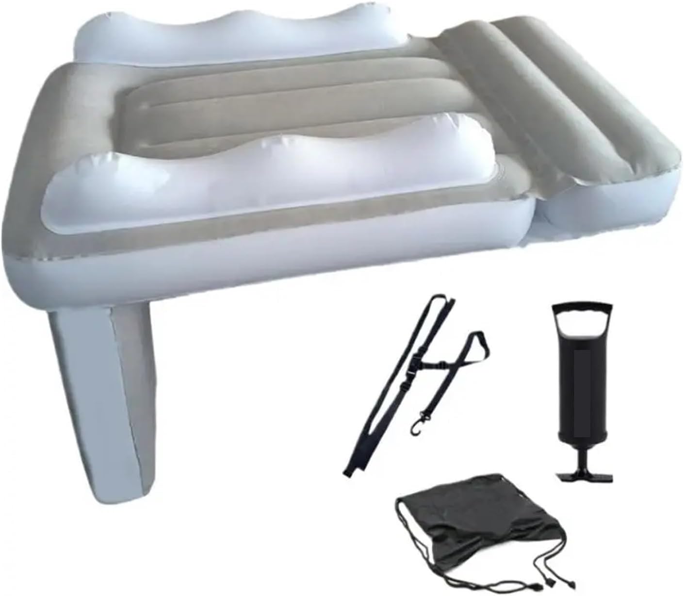 Car Air Bed Inflatable Car Airplane Bed Mattress Air Fit for Seat for Kid Baby Extender Sleeping for Travel Road Trip Universal(D)