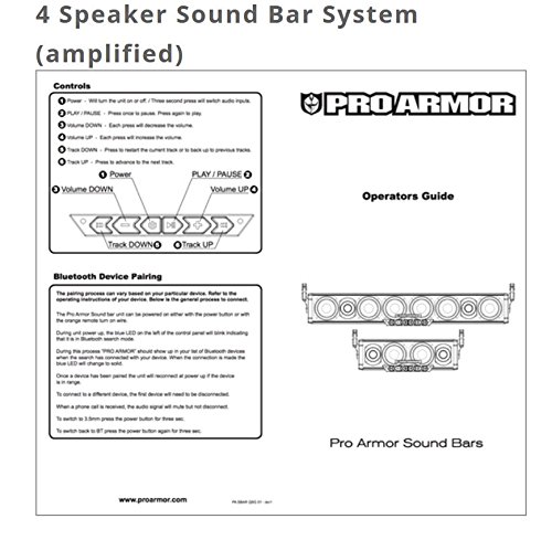 pro armor 8 speaker sound bar
