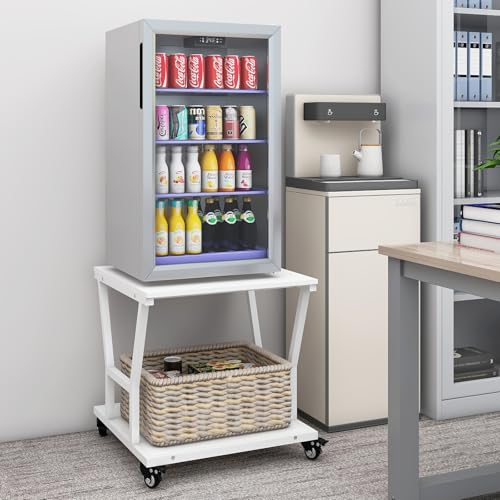 Image of Natwind 2 Tier Printer Stand, 24''x24'',for Large Heavy Printers, White