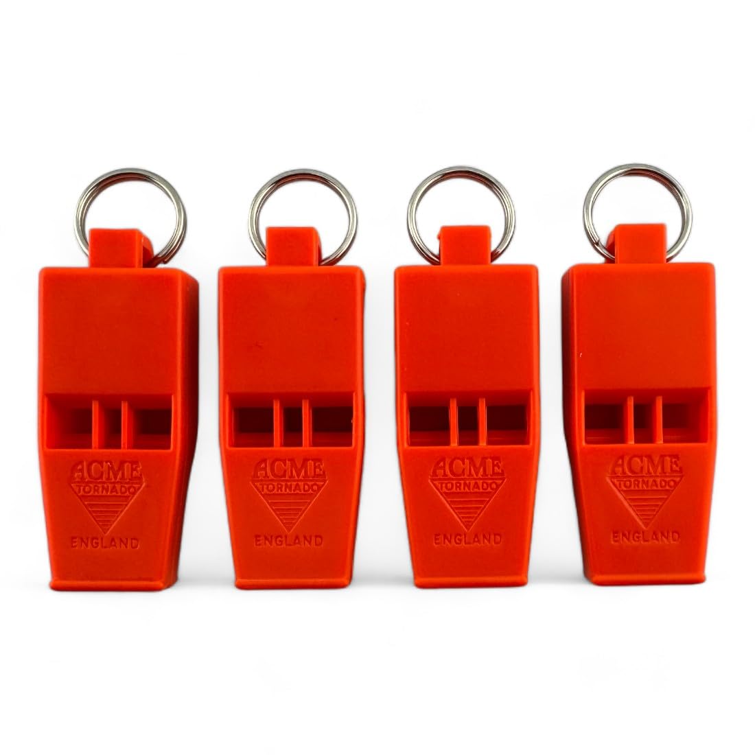 ACME Tornado Slimline No. 636 | Fischietto di segnalazione – Fischietto estremamente forte Solas & Mountain Rescue Approved (4 pezzi)
