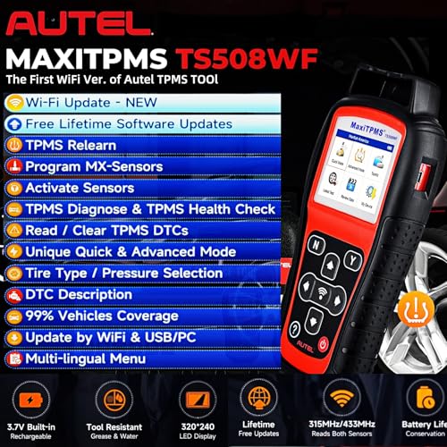 Autel MaxiTPMS TS508WF Relearn Tool