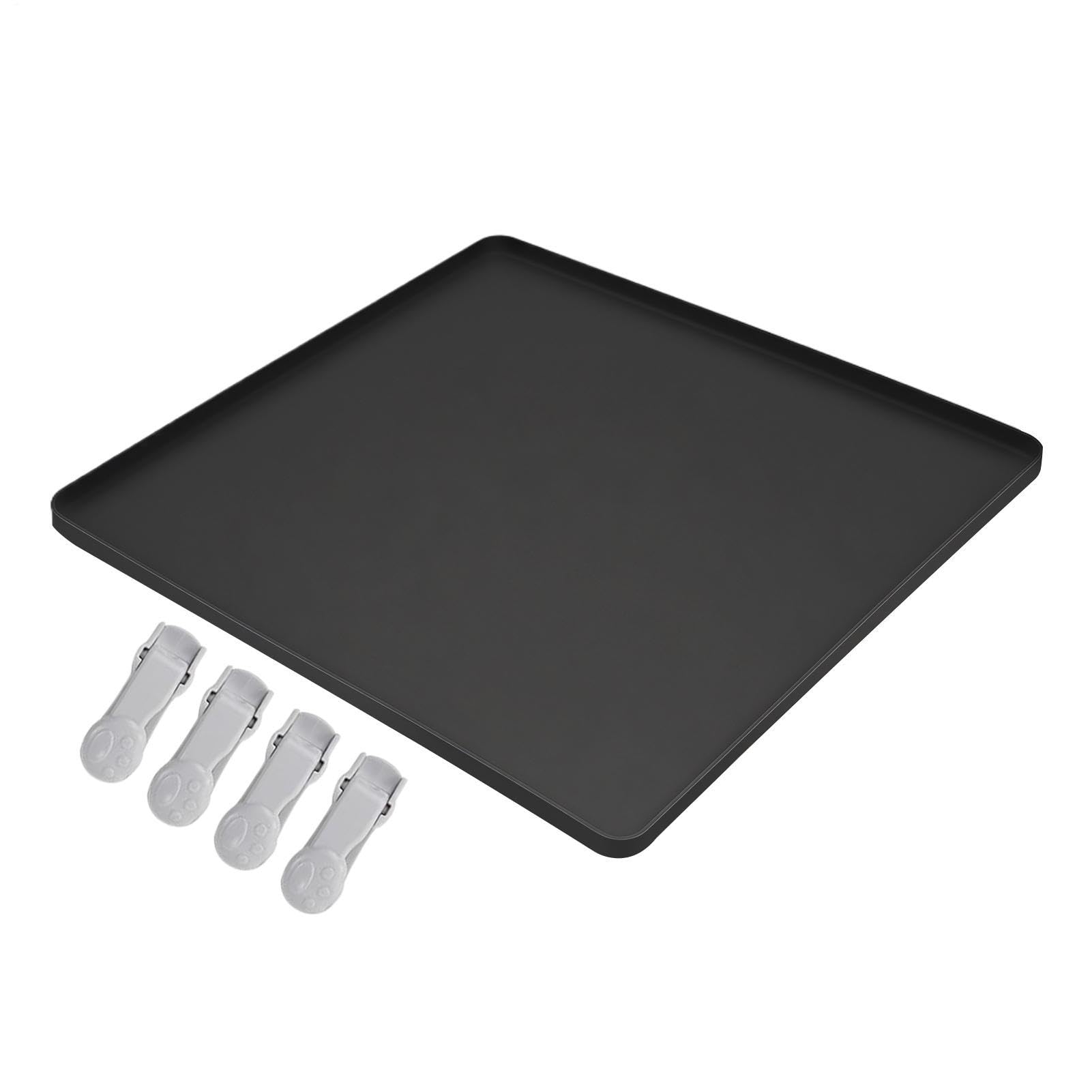 Bacino per urina in silicone, tappetino per WC per protezione del pavimento, flessibile impermeabile, vassoio per pipì con bordo rialzato per balconi interni, base antiscivolo, lavabile