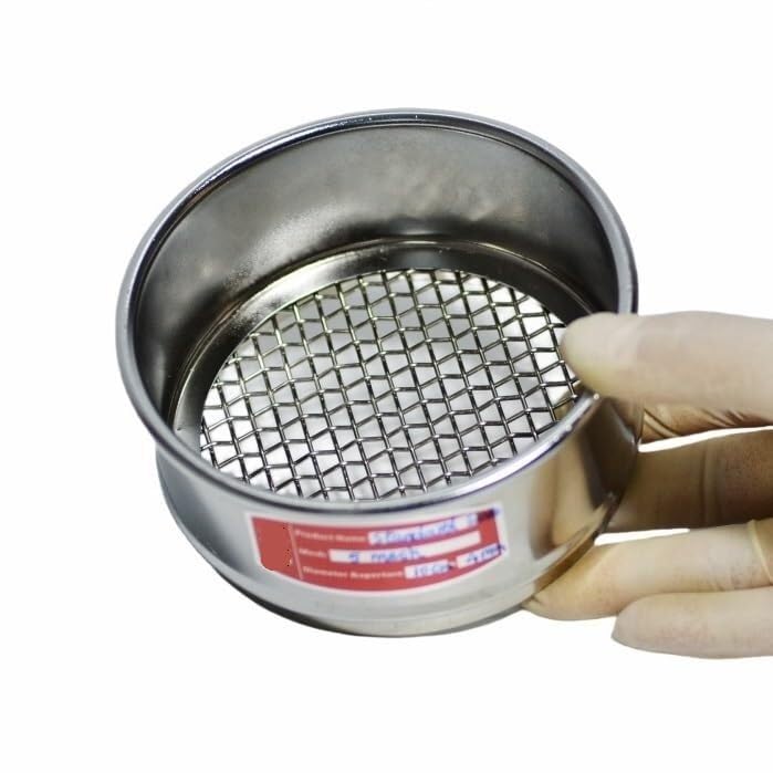 Precyzyjne sito testowe ze stali nierdzewnej 304 o średnicy 10 cm do pobierania próbek laboratoryjnych, 1 szt(10 mesh 2 mm)
