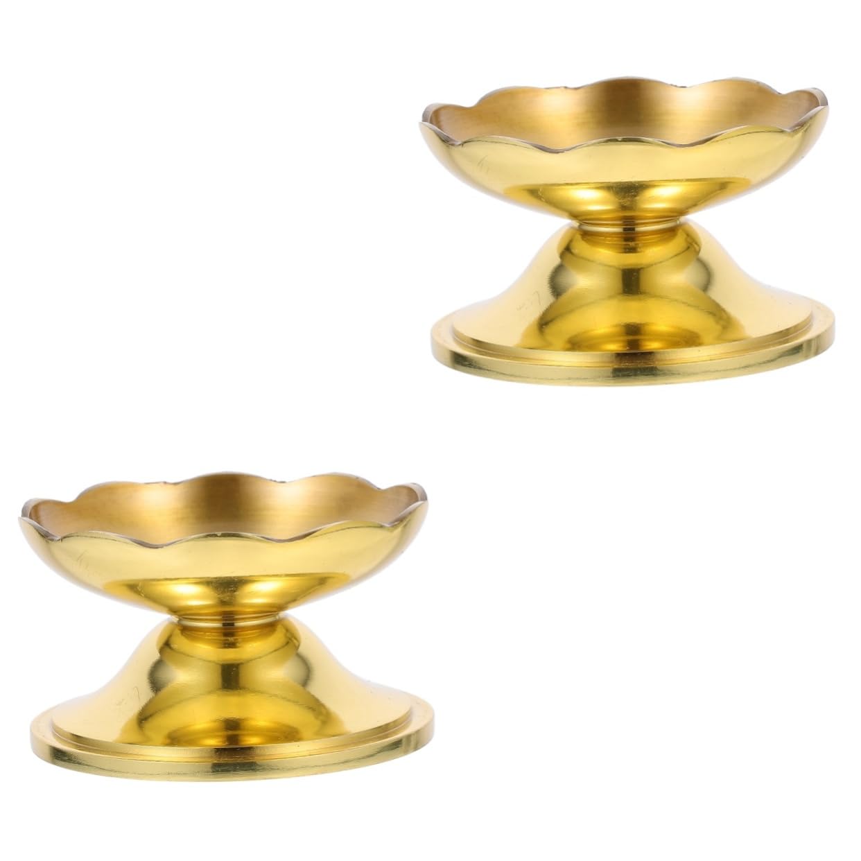 2stücke Retro Kupfer Kerzenständer Mit Basis Eleganter Teelichthalter Für Festliche Anlässe Umweltfreundliches Material Und Langlebig