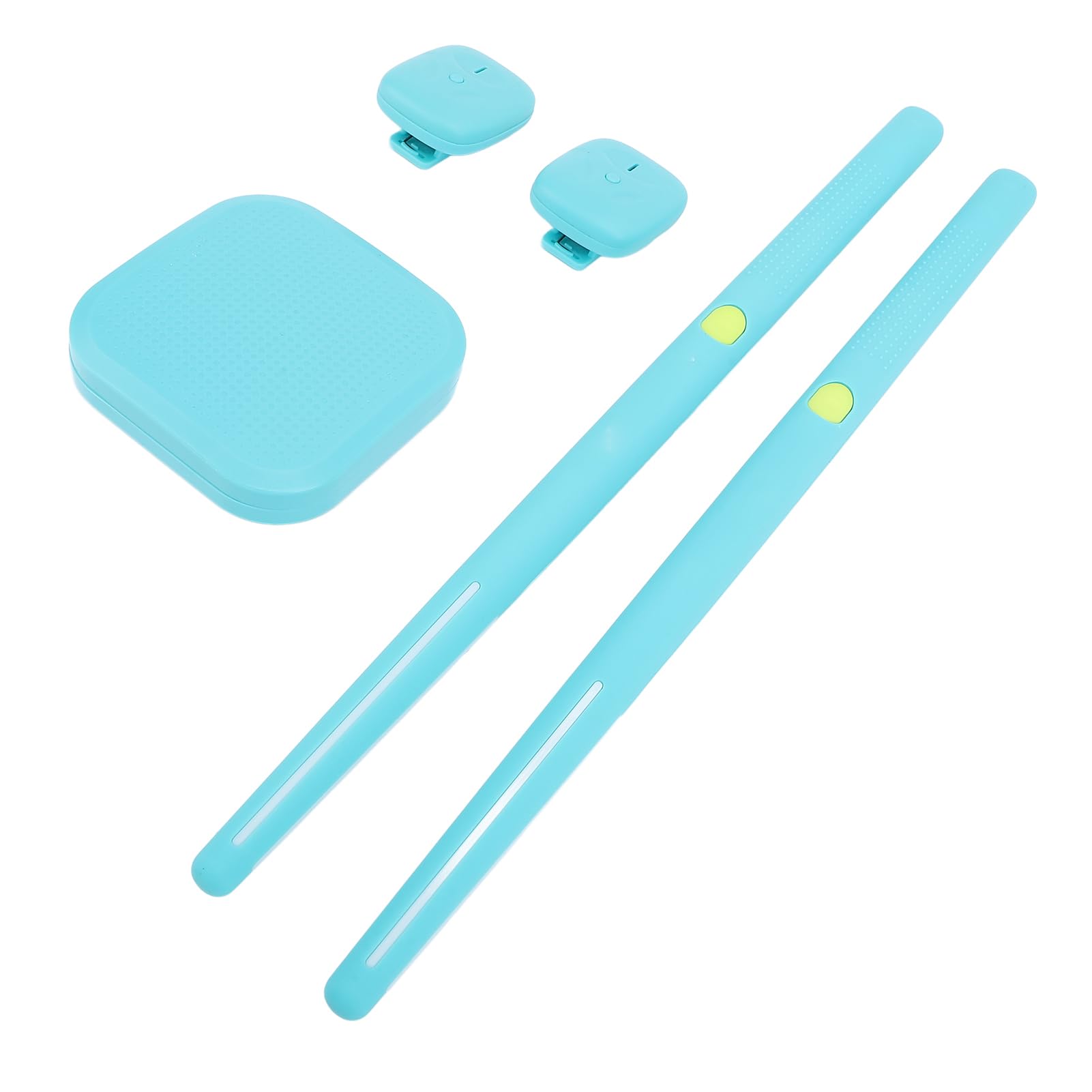 Ensemble de Tambour à Air électrique, Baguettes de Poche à Effet de Lumière Colorée, Jouet pour Enfants Débutants, Matériau ABS (Bleu)