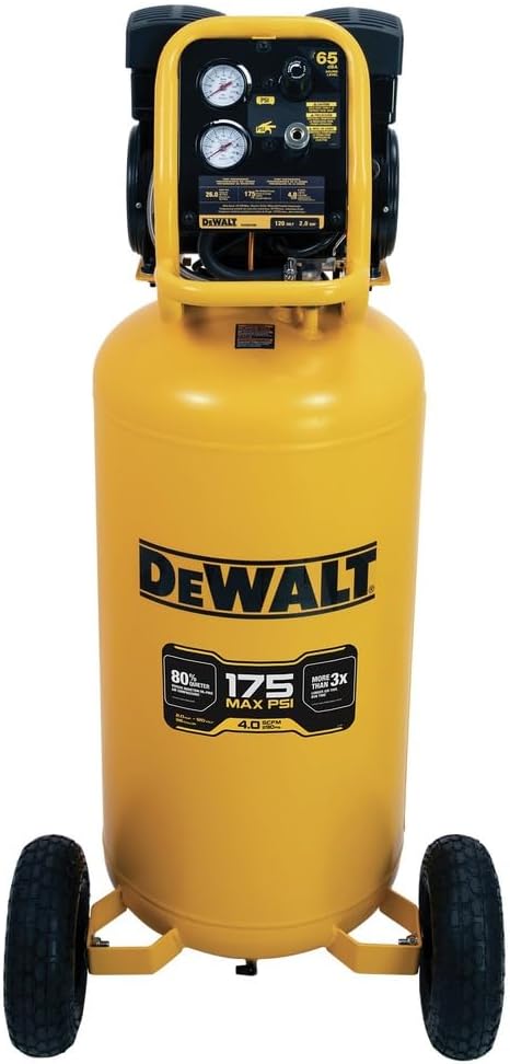 DEWALT 26 Gallon Quiet Portable Air Compressor (DXCMSAC260)