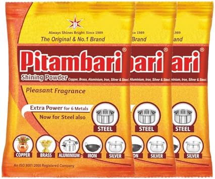 Pitambari Shining Powder - 200g (Pack of 3)