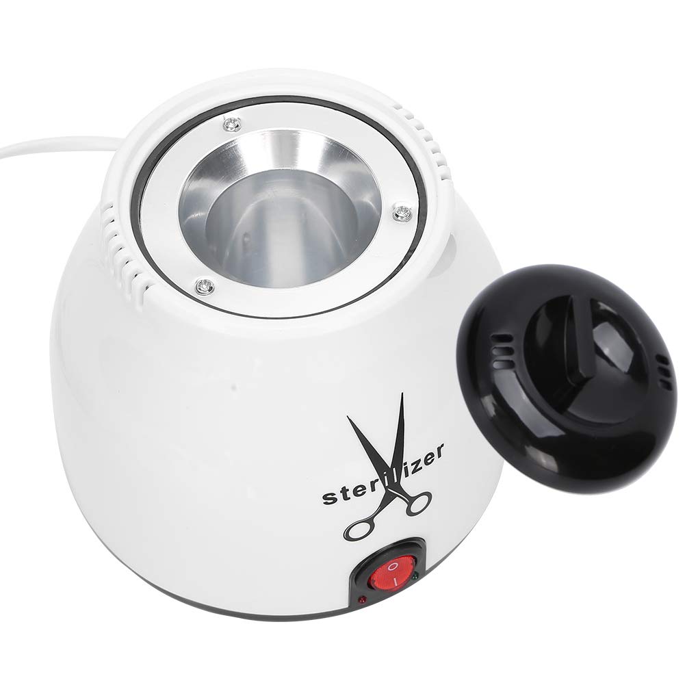 Esterilizador de accesorios para herramientas de uñas, esterilizador automático de limpieza a alta temperatura 200 con bolas de cristal de cuarzo, para salón de belleza y herramientas de metal
