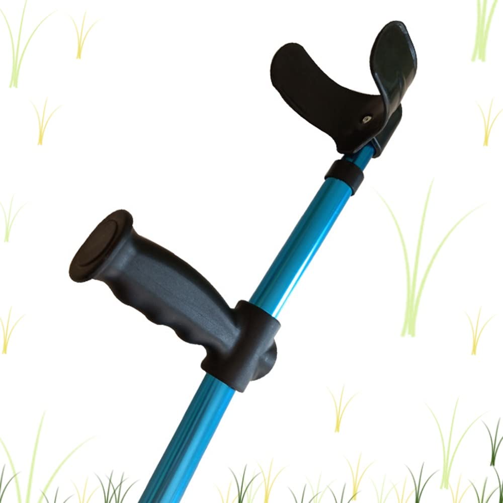 KADEUX Muleta De Antebrazo Muletas Plegables, Muletas para Adultos/jóvenes, Muletas De Antebrazo Andador Ajustable, Bastón De Aleación De Aluminio, Ligero
