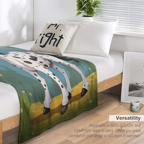Manta de forro polar de caballo mullida un regalo util para el sofa 7