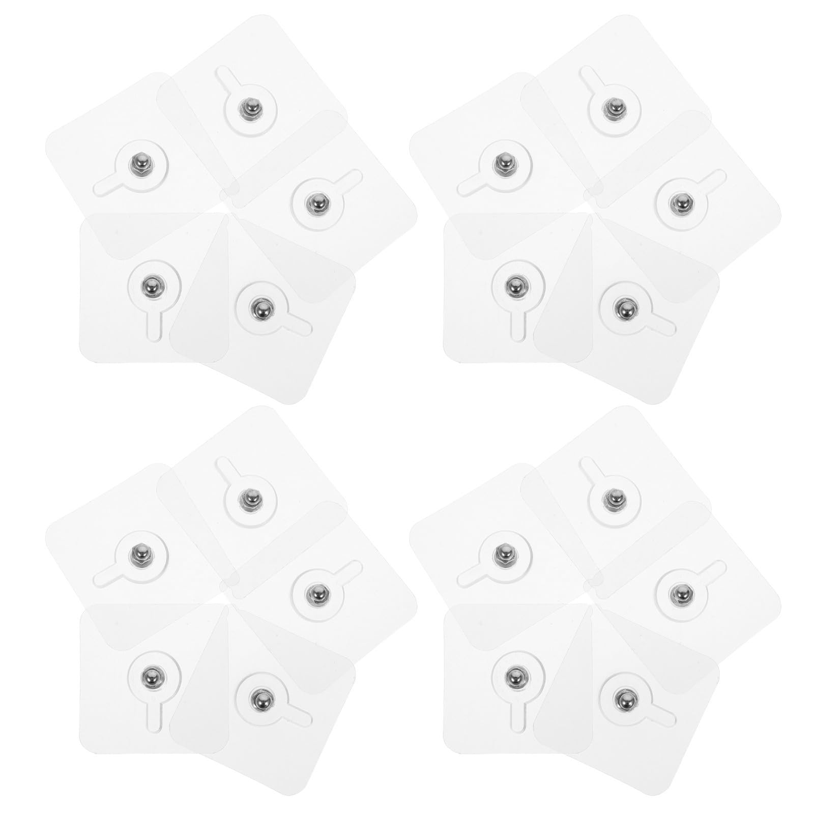 Gancho adhesivo transparente de acrílico PRETYZOOM para colgar marcos sin clavos en casa pack de 40