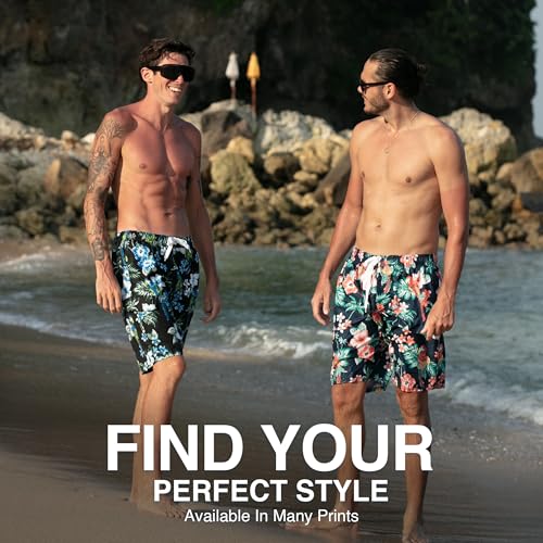 Image of Kanu Surf Men's Big Viper Extended Size Stripe Swim Trunk