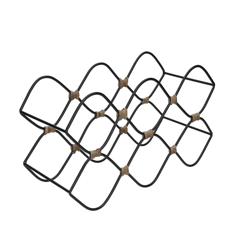 BarCraft Iron Wire Wine Rack - Holds 8 Bottles