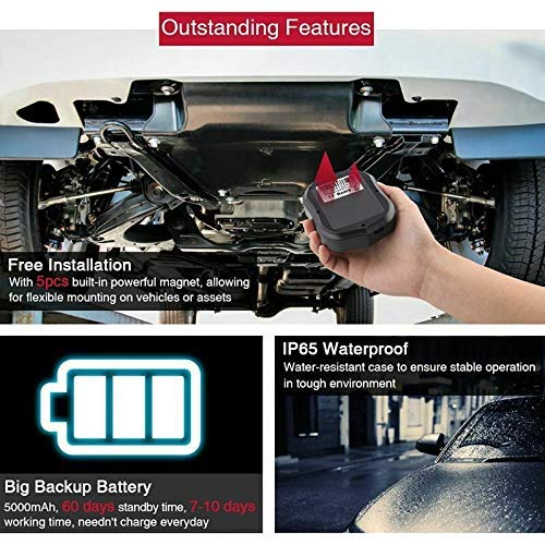 GPS-tracker voor auto, real-time bewakingssysteem, voertuigtracker, waterdicht, GPS-tracker, anti-verlies-GPS-tracker… - Image 4