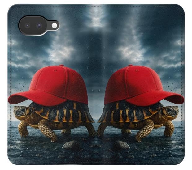 Housse Google Pixel 10a Madagascar Turtle Red Cap finitions cuir premium - 3